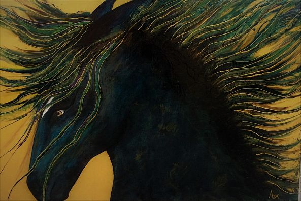 O Bucephalus - beloved horse of Alexander the Great-alexandra simanndani