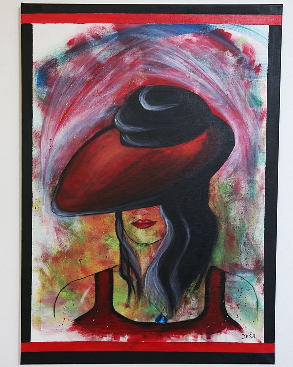 Lady with red hat-Dragana Svitlica