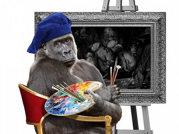 Gorilla painter-Anatolii TOMOIANU
