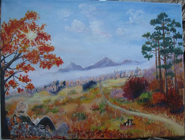 The autumn on the Mashuk mountain-Inna Koba