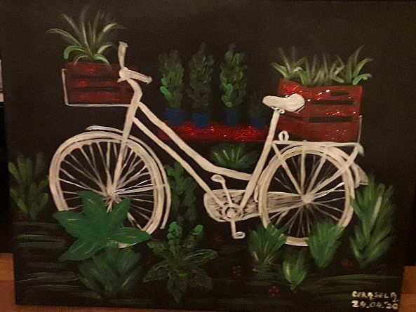 My garden bicycle-Cerasela Ciobanu