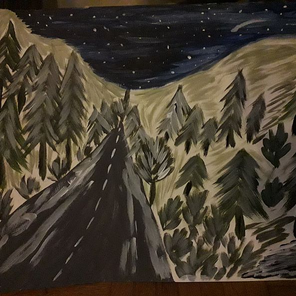 Driving home at night-Cerasela Ciobanu