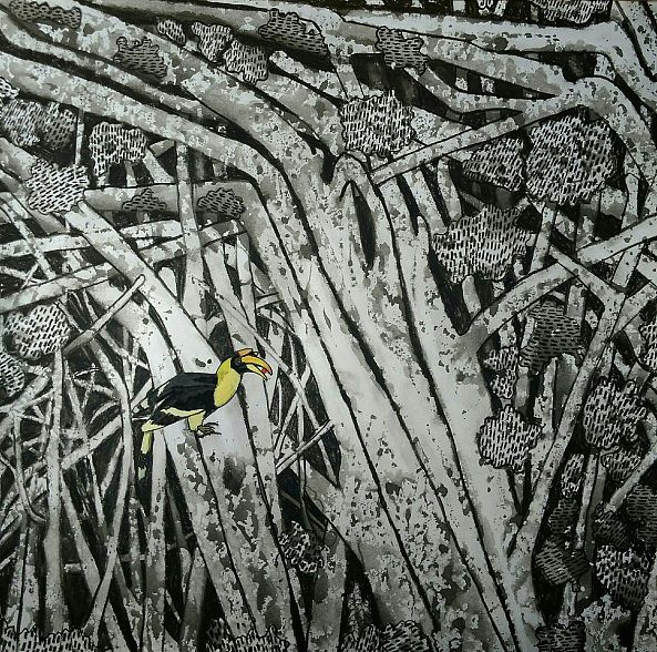 Mixed medium on paper-Vinod Kumar