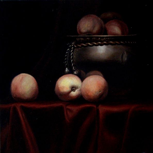Peaches and Copper Jar-James Zhao