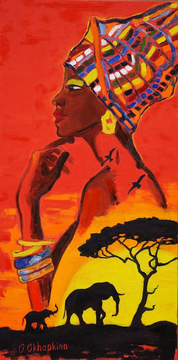 African Goddess from series Women of the World-Oksana Okhapkina