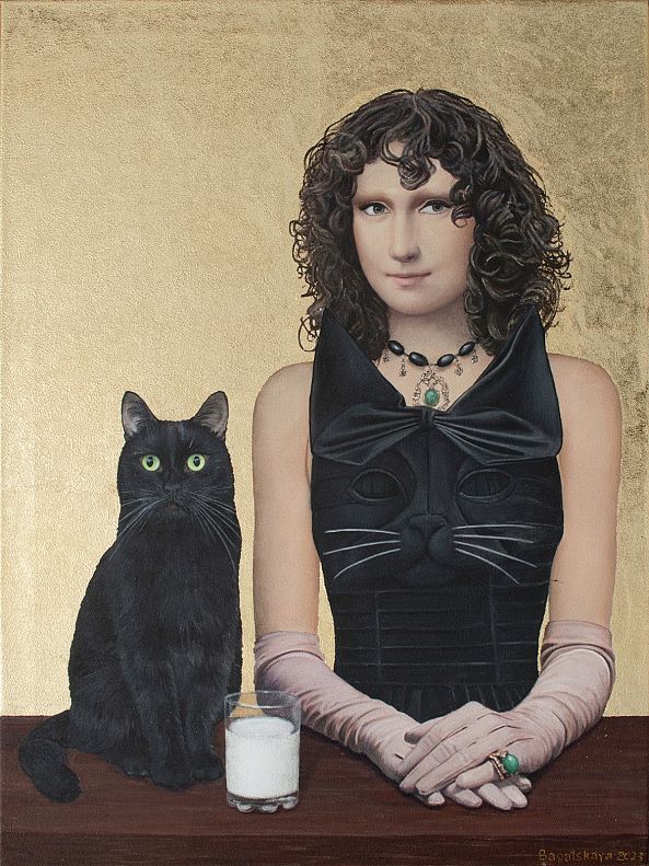 Contemporary portrait "A Glass of Milk"-Nataliya Bagatskaya