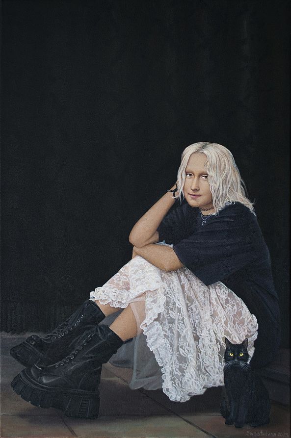 Contemporary portrait "Inside the Painting"-Nataliya Bagatskaya