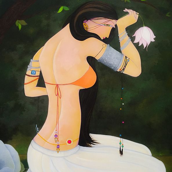 Kataka Mukha (Holding a Flower)-Ayesha Farooq Ahmed