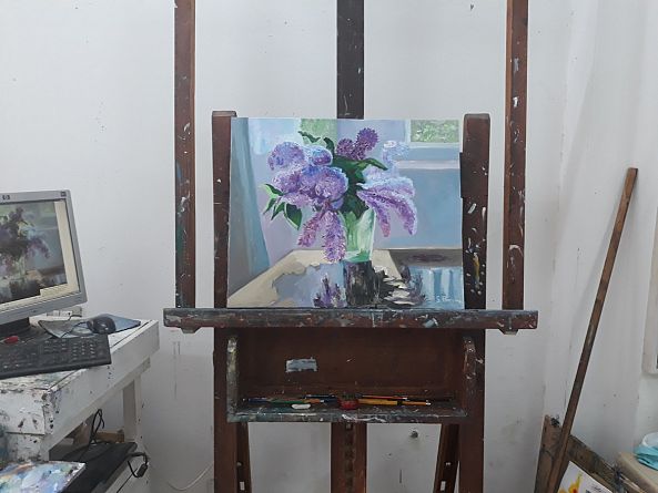 the purple flower-art chaser