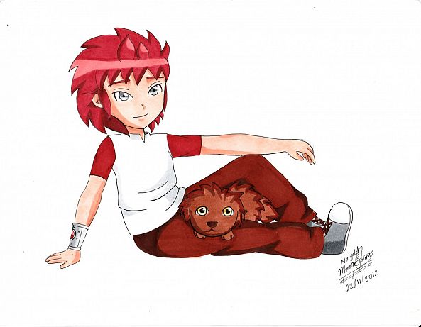 Kasai and his pet OC-Margold Reina