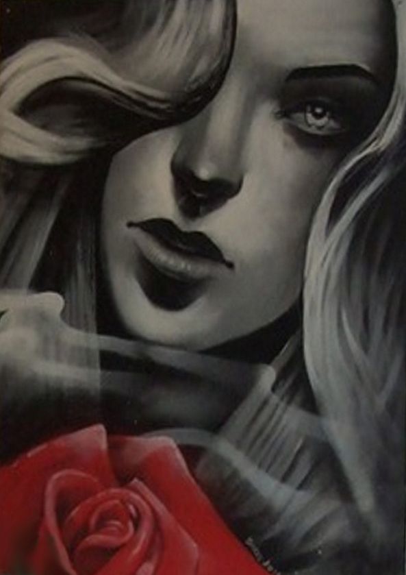 "girl with a rose" -Borys Gierlinski