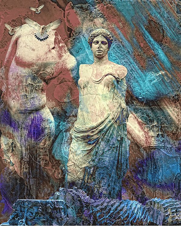 [Sculpture Series - Venus Blues]    2018-10401-3   50 x 62,5 cm-Ali Aslan