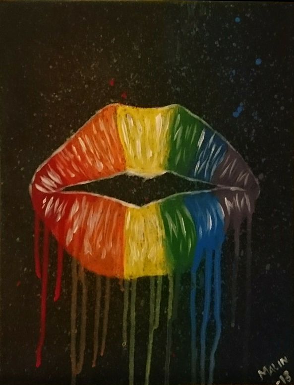 Rainbow lips-Malin  Johansson 