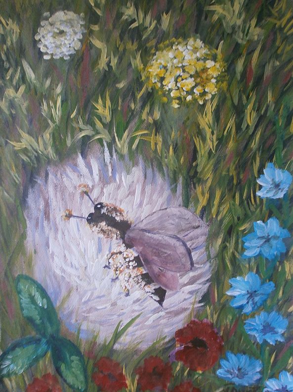Bee on a flower-Marianna Soltuk