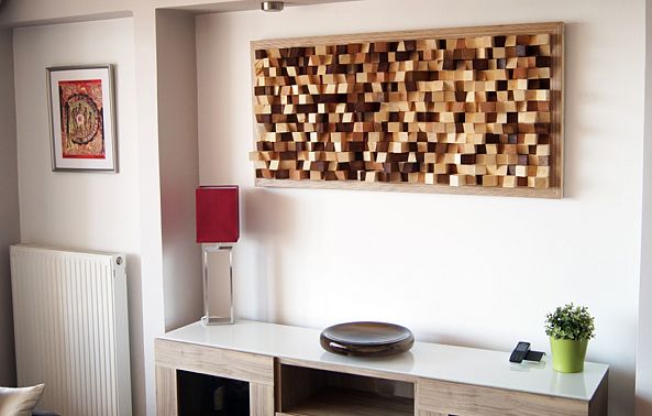Acoustic panel wall art-Wood Blocker