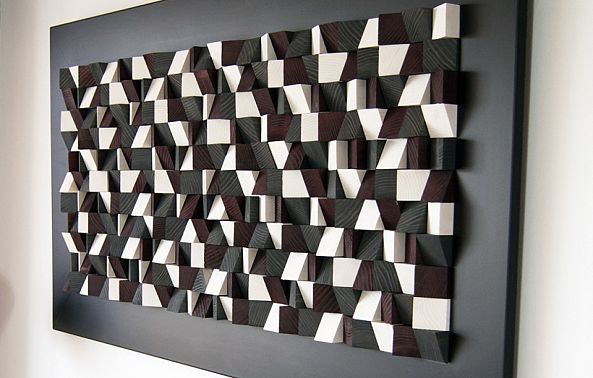 Wall art decor sound diffuesr-Wood Blocker