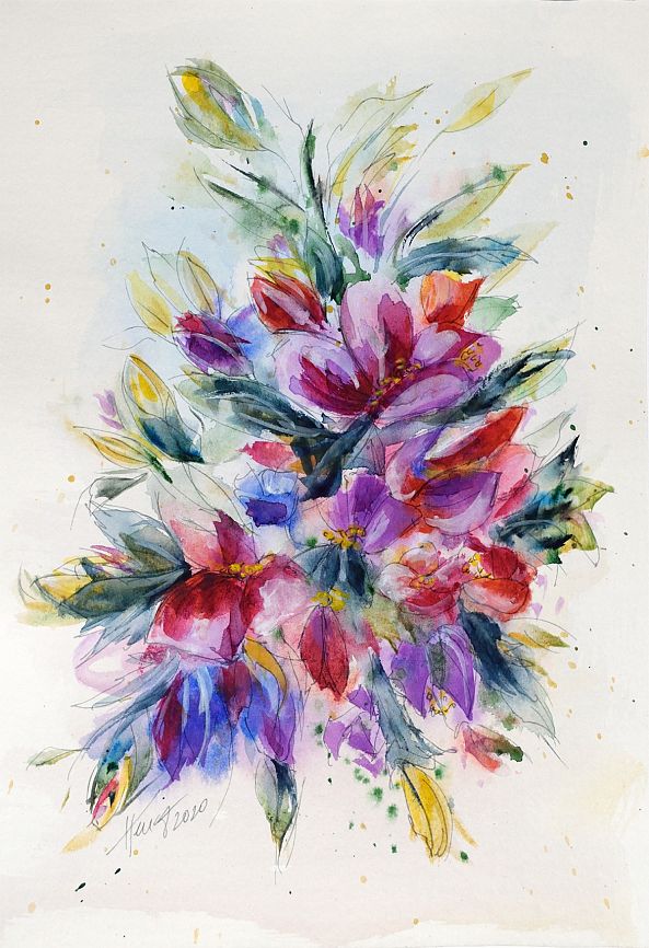 Purple flowers-Aniko Hencz