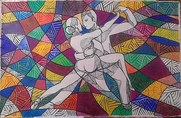 Tango Dancers-Gerardo La Porta