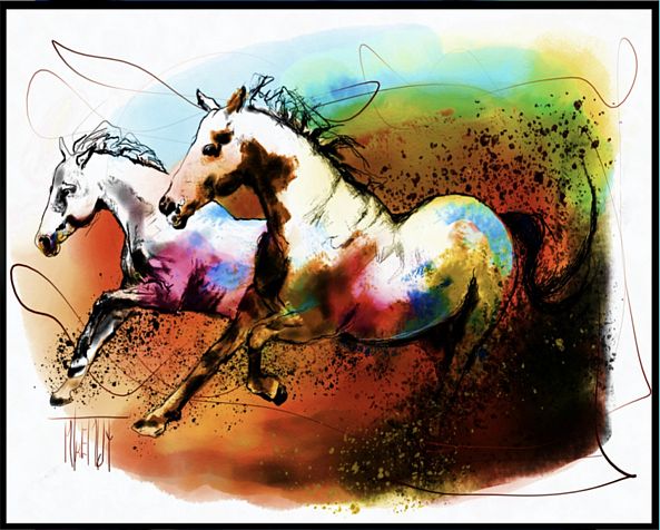 LES CHEVAUX-MiCheline Tremblay