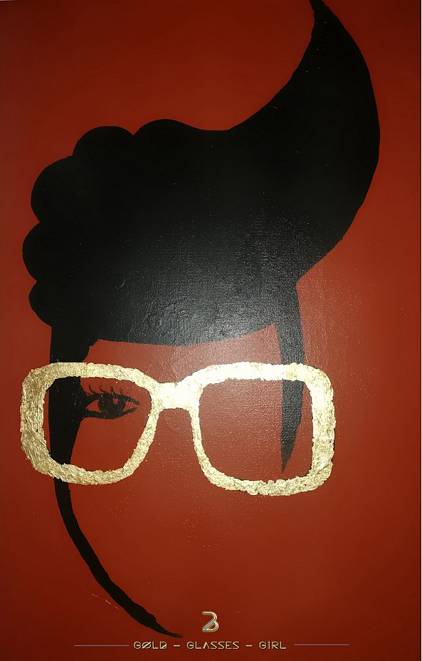 Gold glasses-B' ART