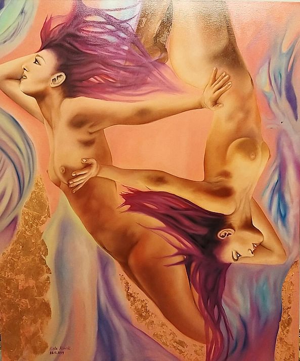 The Ultra Violet oil on canvas 120 x 100 cm -Kate Nowak