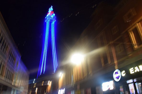 Blackpool Tower Lit Up At Nigjht -Lynch Ann