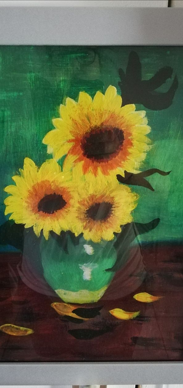 Le vase aux tournesols-Danièle  Saboun 