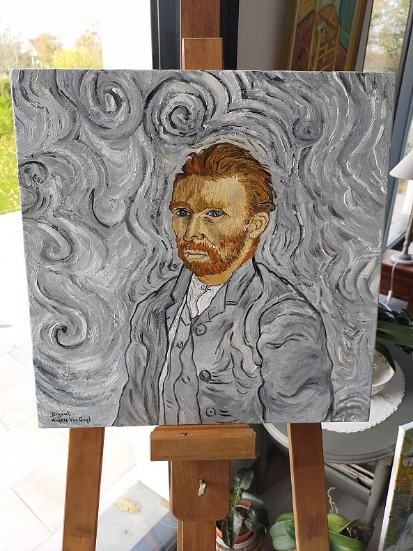 Autoportrait de Van Gogh .-annick Ayoul