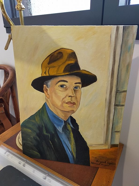 Portrait d'Edward Hopper-annick Ayoul