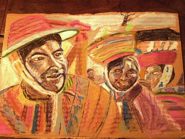 Equatoriens au marché -Brigitte Bloch-Tabet