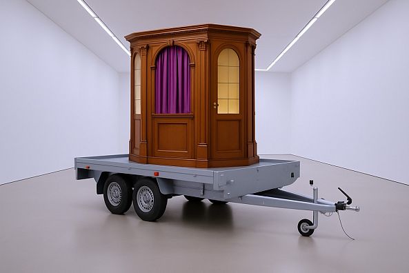 2038 - Confessionnal itinérant - 2038 Traveling Confessional-Klaus Guingand