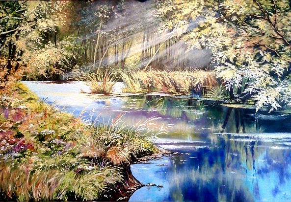 "Morning on the pond"-Valentina Lipkevichus