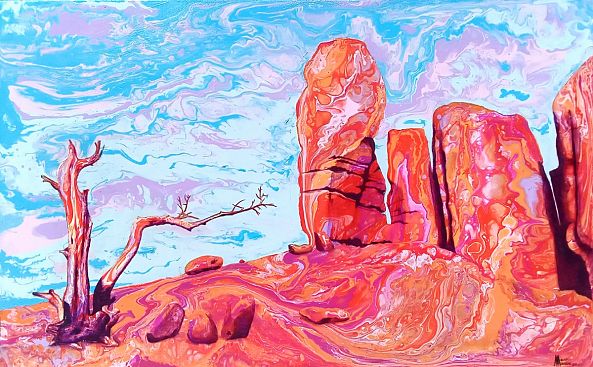 "Árbol muerto en Valle Monumental, Utah"-Mane Manero