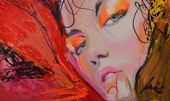 BEAUTY IN RED -LOIS  Art 