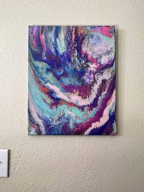 Cotton Candy Collision -Twenty Pour 7  Epoxy Resin and More