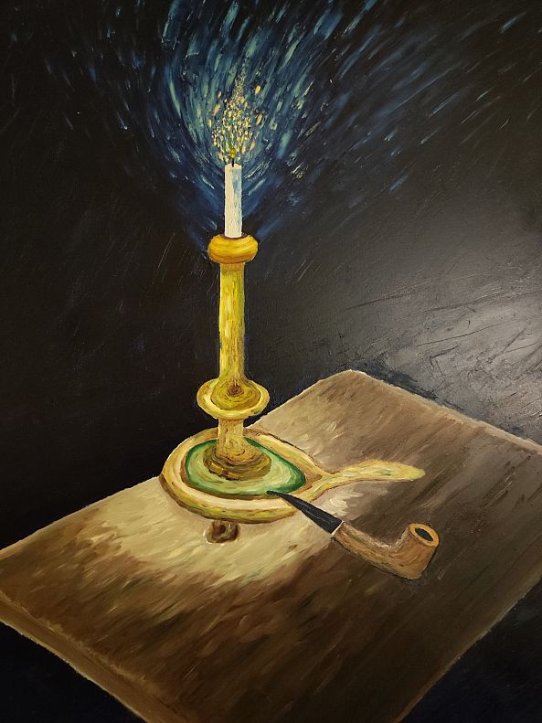Pipe et bougeoir-Matthieu Hautevelle