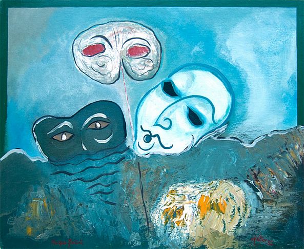 Masques flottants-Alain HALTER