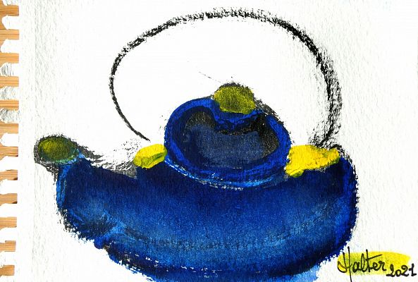La théière bleue-Alain HALTER