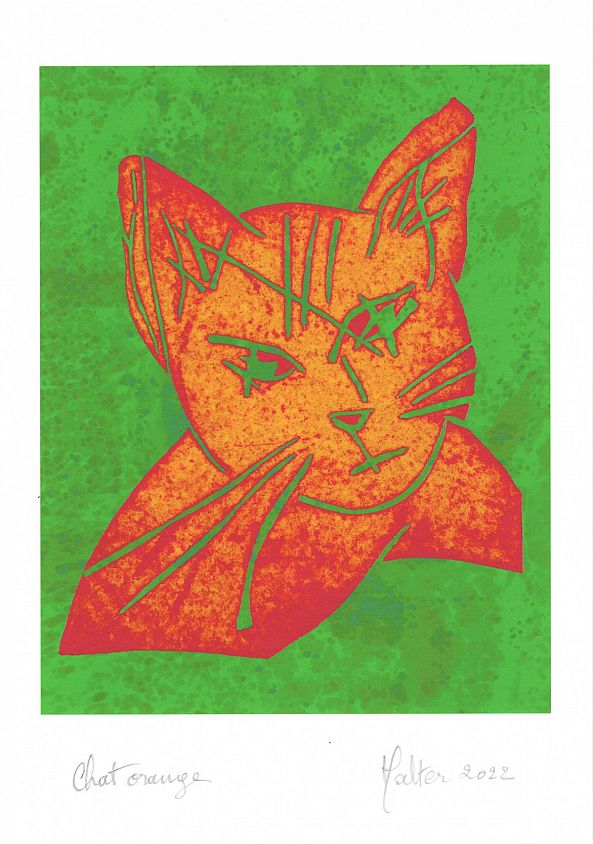 Chat orange - A3-Alain HALTER