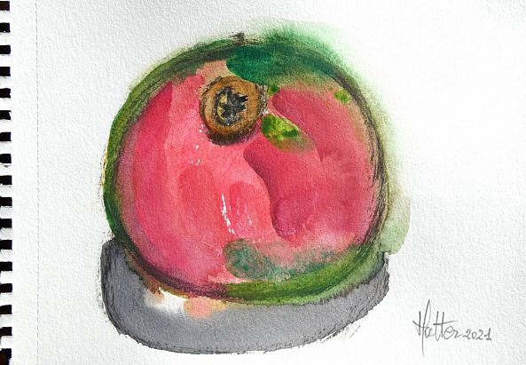 Pomme rouge-Alain HALTER