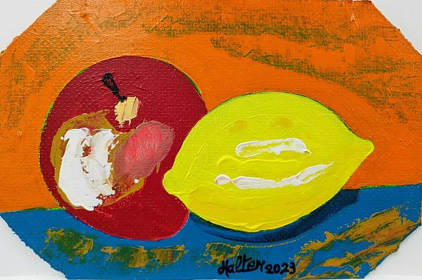 Pomme rouge et citron jaune-Alain HALTER