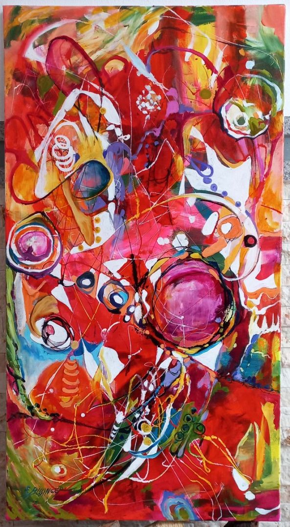 Valentine's Day, abstract art Bissinger-Bissinger Elena