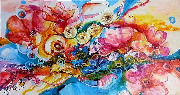 Waterfall of flowers-Bissinger Elena