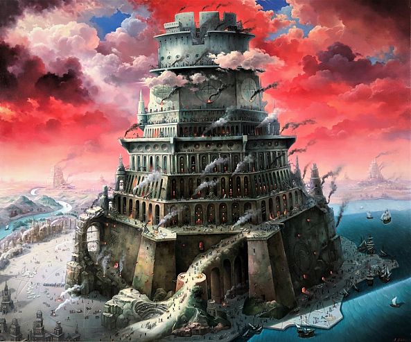 The Tower of Babel. Red.-????????? ?????????