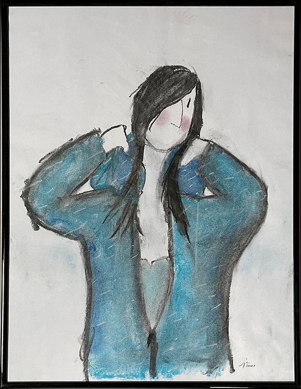 « Capuche » série hiver-jean-claude issenmann