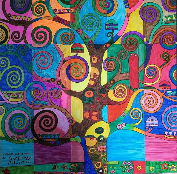 L’arbre de vie, d’après Klimt-Angèle Lux