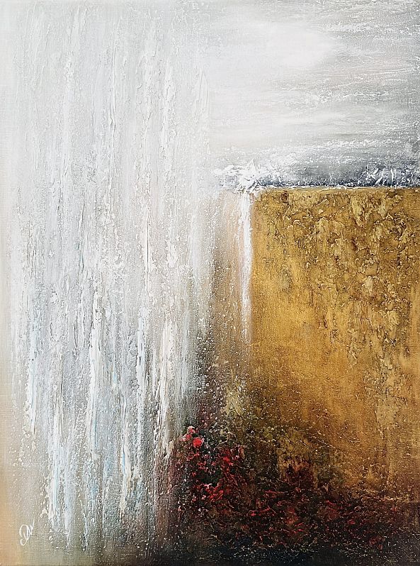 Power of Nature, Structural paste painting, 61x46cm, unframed-Olivia Maro