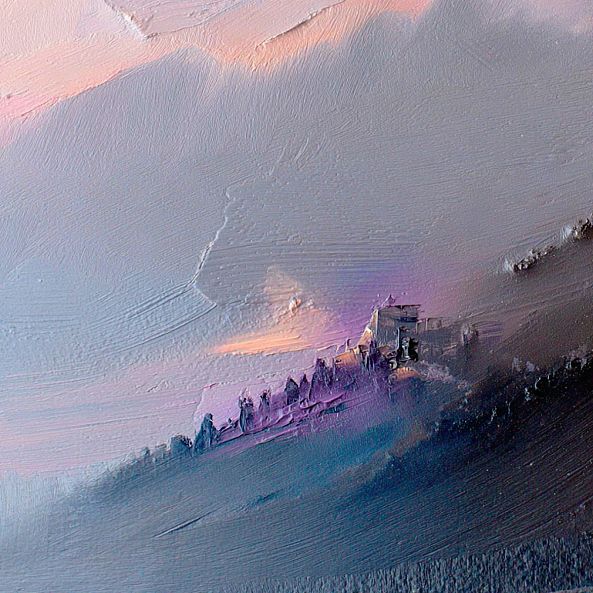 At the Heights, landscape, mountains, minimalism, abstract-Olivia Maro