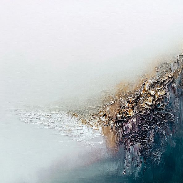 Beyond the Limit, abstract landscape, light fog, minimalism-Olivia Maro