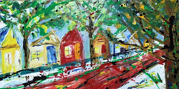 Ma rue vue de la maison des Shaw- Vendu-Marie Bujold